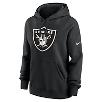 Sweat à capuche en polaire Nike Las Vegas Raiders Club pour femme, noir