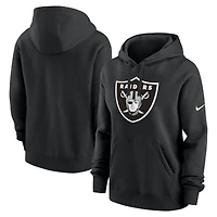 Sweat à capuche Nike noir avec logo Las Vegas Raiders Club pour femme
