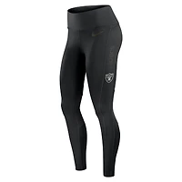 Women's Nike Black Las Vegas Raiders Edge Wordmark Dri-FIT Leggings