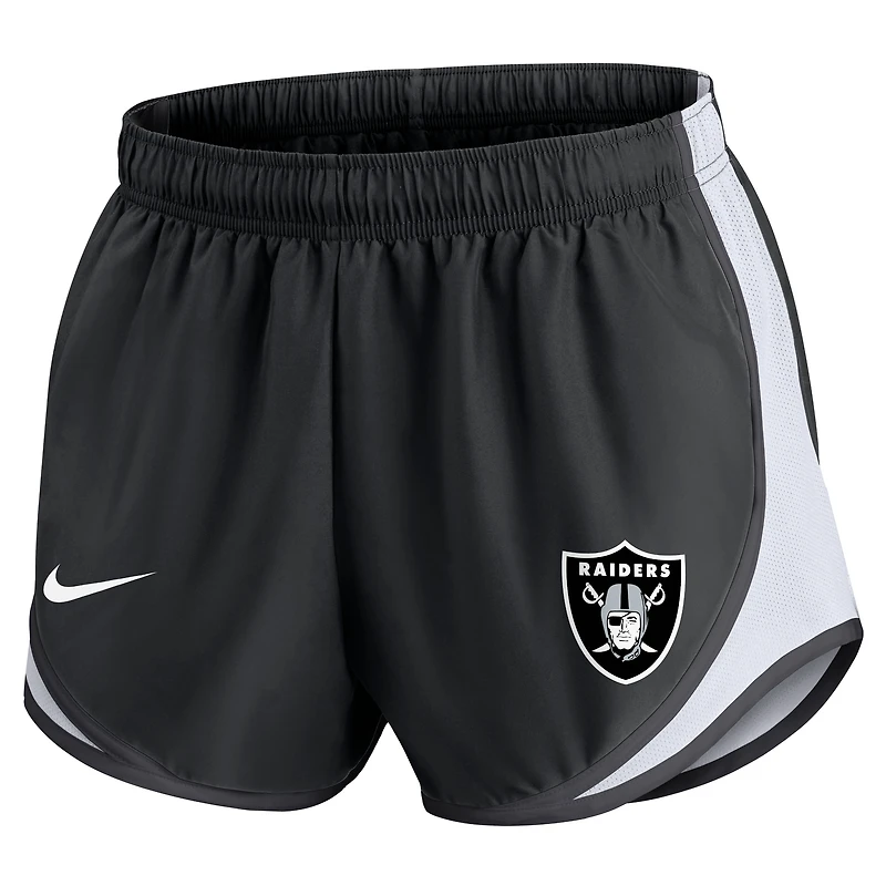 Short Nike Las Vegas Raiders Performance Tempo pour femme - Noir