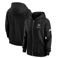 Women's Nike Black Las Vegas Raiders Phoenix Rewind Full-Zip Hoodie