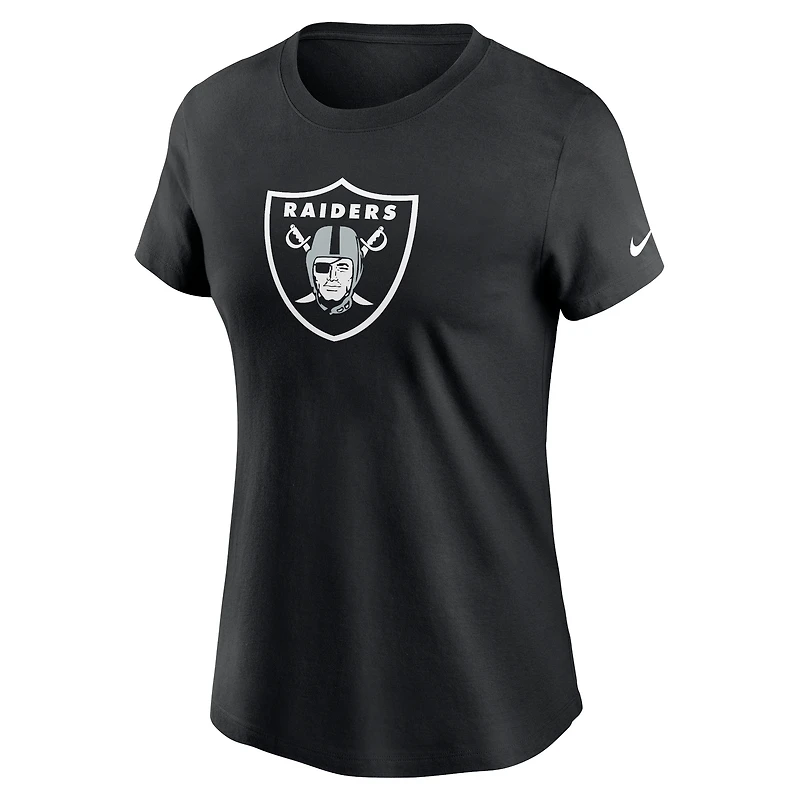 Women's Nike Black Las Vegas Raiders  Primary Logo T-Shirt
