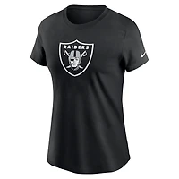 Women's Nike Black Las Vegas Raiders  Primary Logo T-Shirt