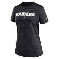 Women's Nike  Black Las Vegas Raiders Sideline Performance T-Shirt