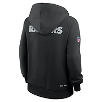 Women's Nike Black Las Vegas Raiders Sideline Standard Issue Initial Home Dri-FIT Hoodie