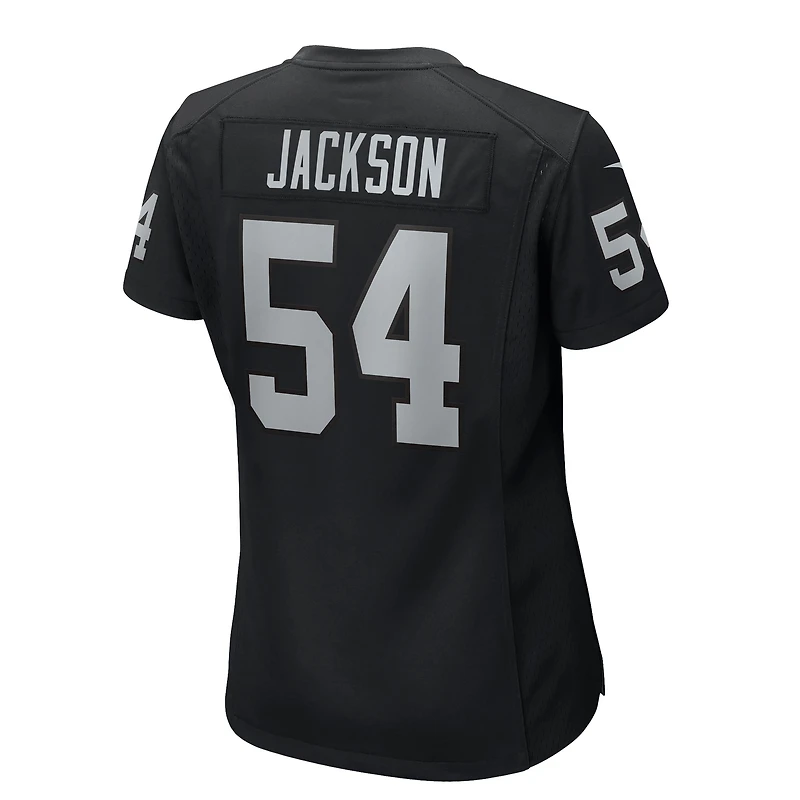 Women's Nike Brennan Jackson  Black Las Vegas Raiders Team Game Jersey