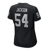 Women's Nike Brennan Jackson  Black Las Vegas Raiders Team Game Jersey