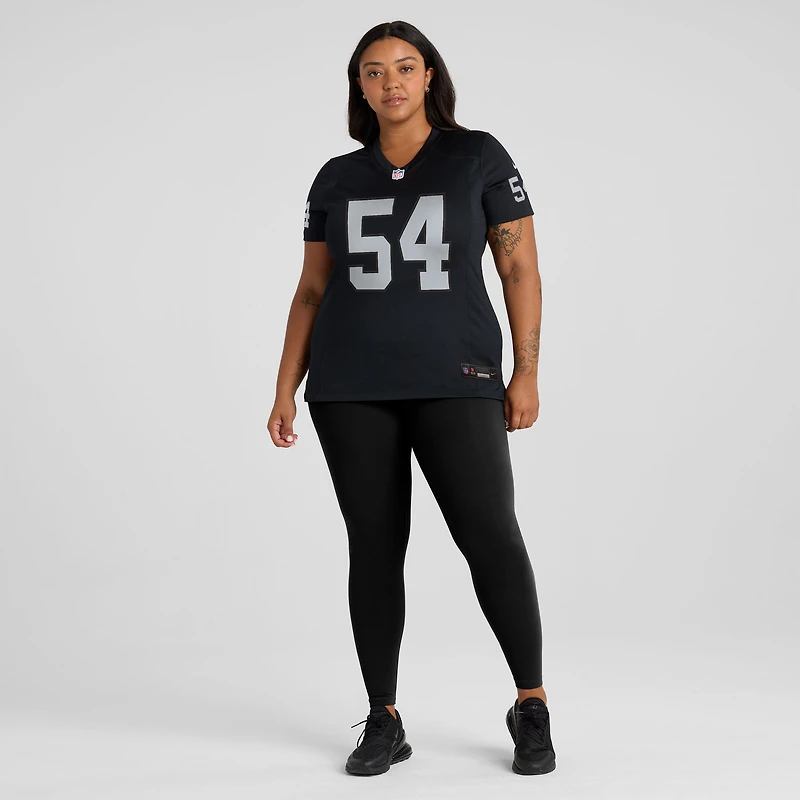 Women's Nike Brennan Jackson  Black Las Vegas Raiders Team Game Jersey