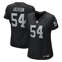 Women's Nike Brennan Jackson  Black Las Vegas Raiders Team Game Jersey