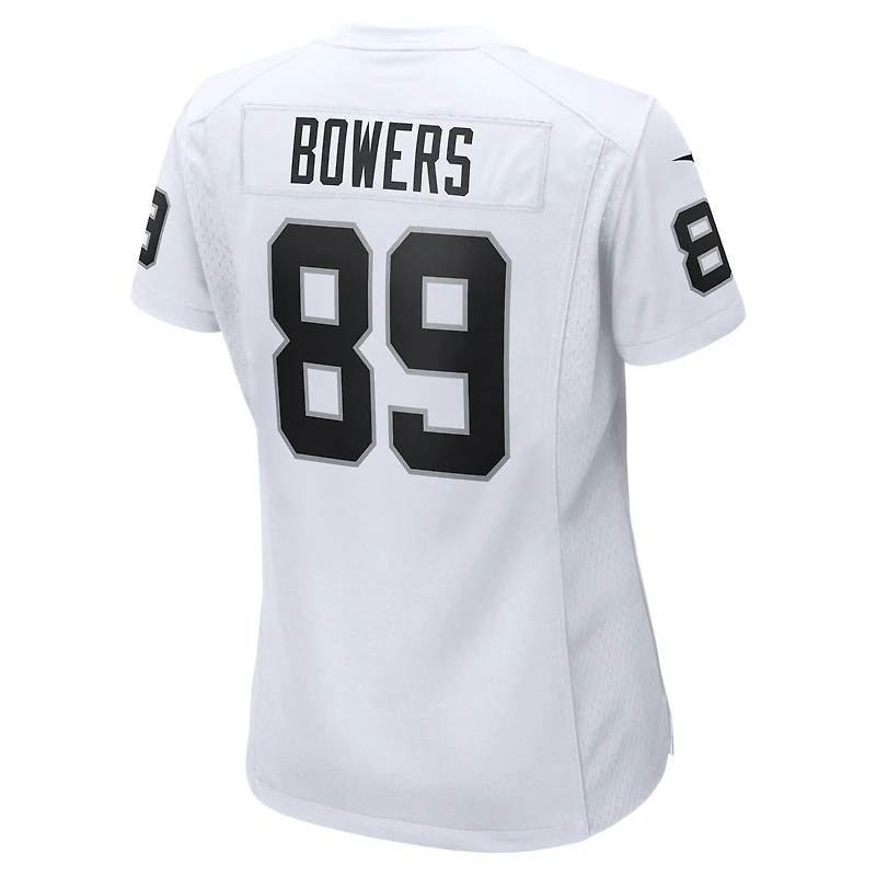 Women's Nike Brock Bowers  White Las Vegas Raiders Game Jersey