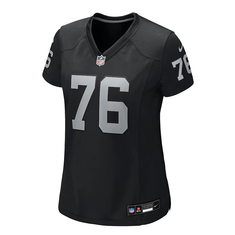 Women's Nike Caleb Rogers Black Las Vegas Raiders Team Game Jersey