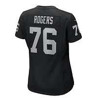 Women's Nike Caleb Rogers  Black Las Vegas Raiders Team Game Jersey