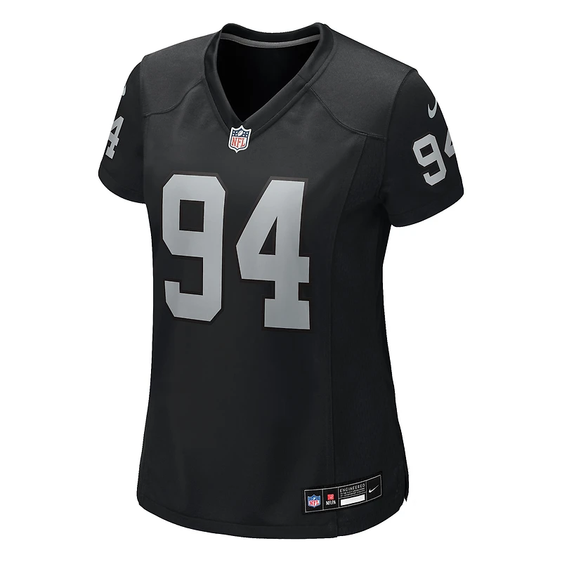 Women's Nike Christian Wilkins Black Las Vegas Raiders Team Game Jersey