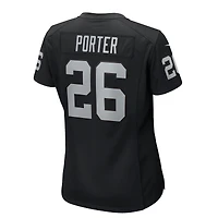 Women's Nike Darien Porter  Black Las Vegas Raiders Team Game Jersey
