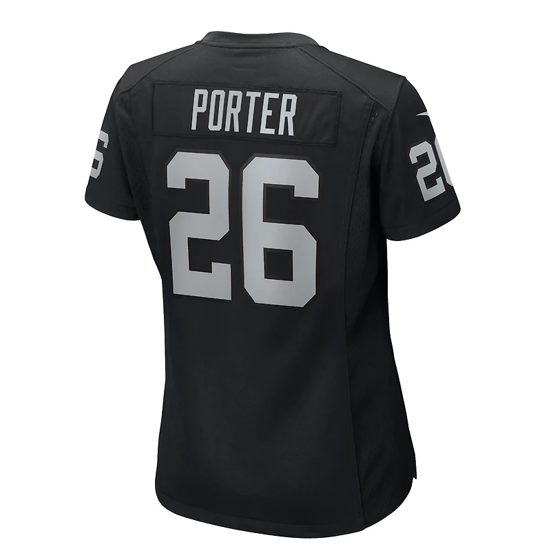Women's Nike Darien Porter Black Las Vegas Raiders Team Game Jersey