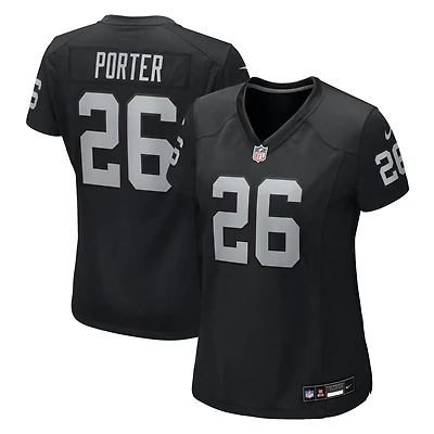 Women's Nike Darien Porter  Black Las Vegas Raiders Team Game Jersey