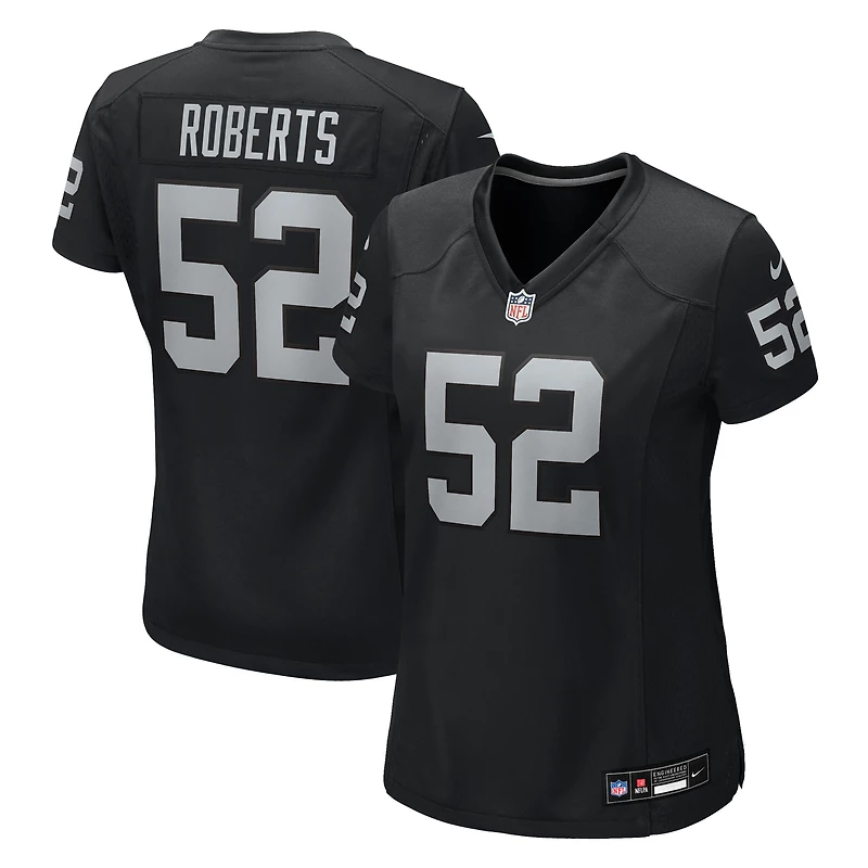 Women's Nike Elandon Roberts  Black Las Vegas Raiders Team Game Jersey