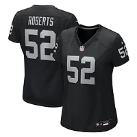 Women's Nike Elandon Roberts  Black Las Vegas Raiders Team Game Jersey