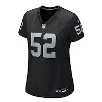 Women's Nike Elandon Roberts  Black Las Vegas Raiders Team Game Jersey