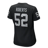 Maillot Nike Elandon Roberts noir pour femme des Las Vegas Raiders