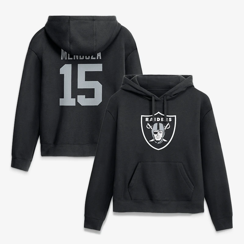 Women's Nike Fernando Mendoza Black Las Vegas Raiders Player Name & Number Fleece Hoodie