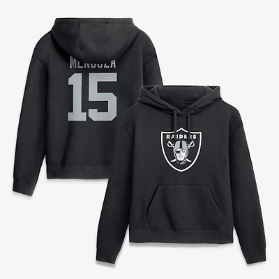 Women's Nike Fernando Mendoza Black Las Vegas Raiders Player Name & Number Fleece Hoodie