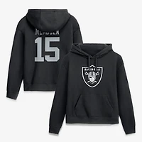 Women's Nike Fernando Mendoza Black Las Vegas Raiders Player Name & Number Fleece Hoodie