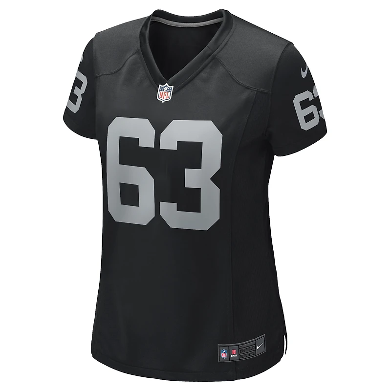 Maillot de joueur retraité Nike Gene Upshaw pour femme, noir, Las Vegas Raiders Game