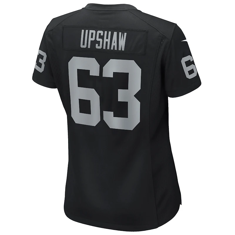 Maillot de joueur retraité Nike Gene Upshaw pour femme, noir, Las Vegas Raiders Game