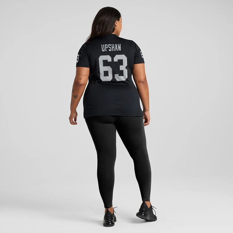 Maillot de joueur retraité Nike Gene Upshaw pour femme, noir, Las Vegas Raiders Game