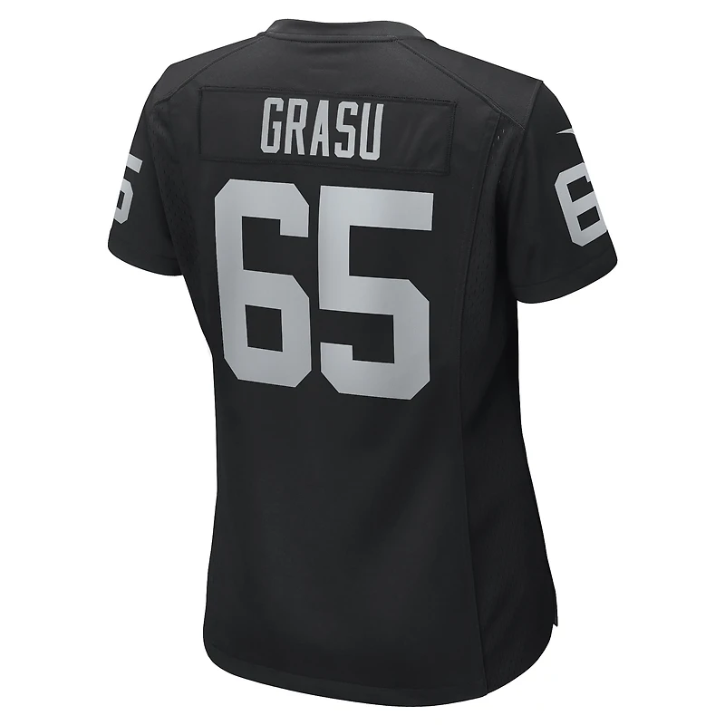 Maillot de joueur jeu Nike Hroniss Grasu noir Las Vegas Raiders pour femme