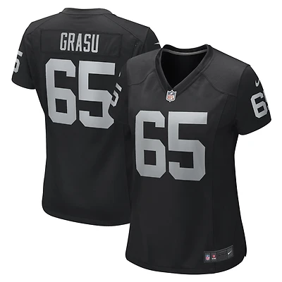 Maillot de joueur jeu Nike Hroniss Grasu noir Las Vegas Raiders pour femme