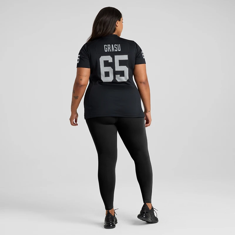 Maillot de joueur jeu Nike Hroniss Grasu noir Las Vegas Raiders pour femme