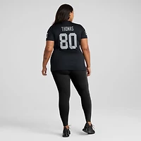 Maillot Nike Ian Thomas noir pour femme des Las Vegas Raiders