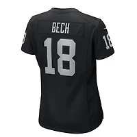 Women's Nike Jack Bech  Black Las Vegas Raiders Team Game Jersey