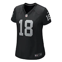 Maillot de match Nike Jack Jones noir pour femme des Las Vegas Raiders