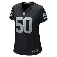 Maillot de joueur jeu Nike Jacob Bobenmoyer pour femmes, noir, Las Vegas Raiders