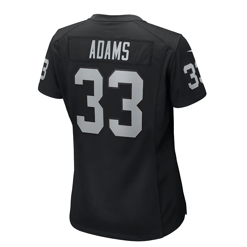 Maillot Nike Jamal Adams noir pour femme des Las Vegas Raiders