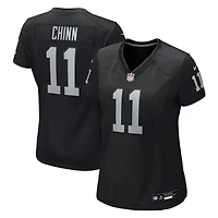 Women's Nike Jeremy Chinn  Black Las Vegas Raiders Team Game Jersey