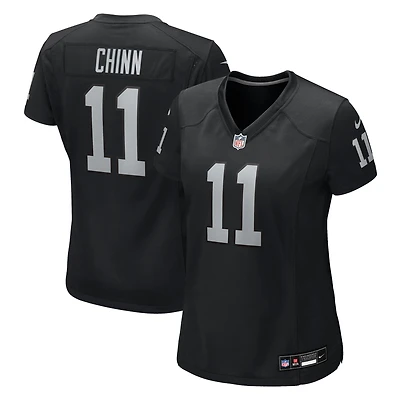 Women's Nike Jeremy Chinn Black Las Vegas Raiders Team Game Jersey