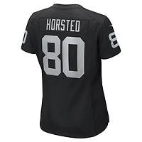 Maillot de joueur jeu Nike Jesper Horsted pour femme, noir, Las Vegas Raiders