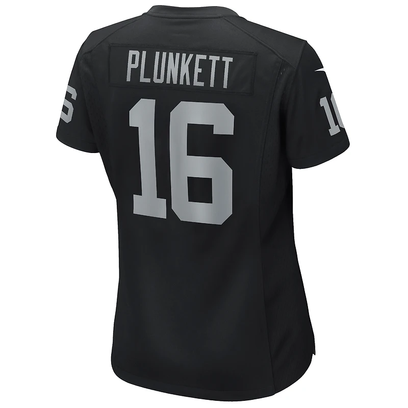 Maillot de joueur retraité Nike Jim Plunkett pour femme des Las Vegas Raiders Game noir