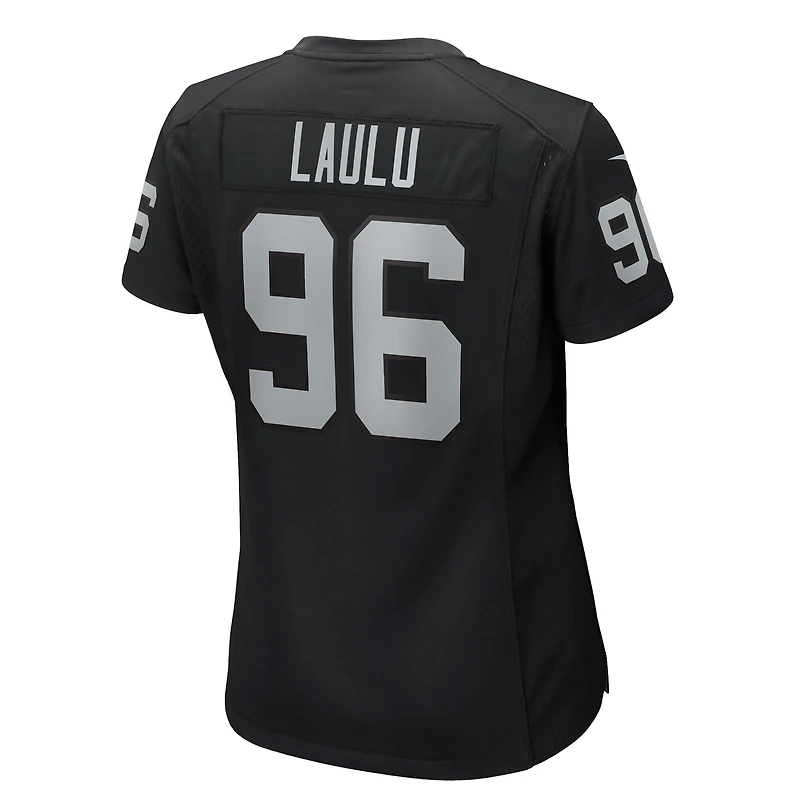 Women's Nike Jonah Laulu  Black Las Vegas Raiders Game Jersey