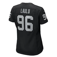 Women's Nike Jonah Laulu  Black Las Vegas Raiders Game Jersey