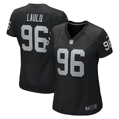 Women's Nike Jonah Laulu Black Las Vegas Raiders Game Jersey