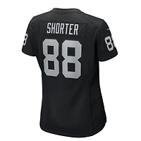 Women's Nike Justin Shorter  Black Las Vegas Raiders Team Game Jersey