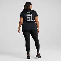 Maillot de match Nike Malcolm Koonce pour femmes, noir, Las Vegas Raiders