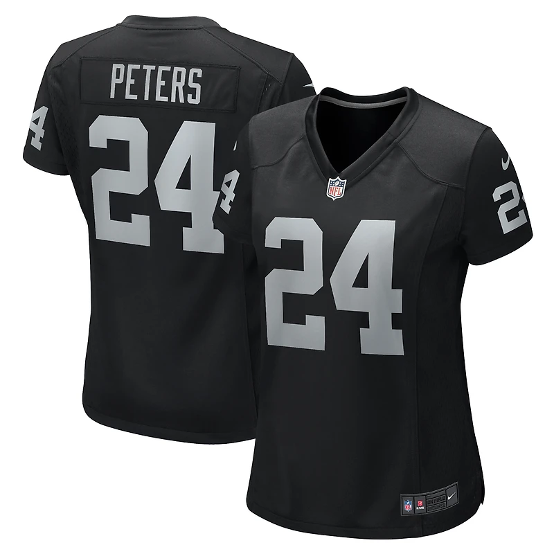 Women's Nike Marcus Peters Black Las Vegas Raiders Team Game Jersey