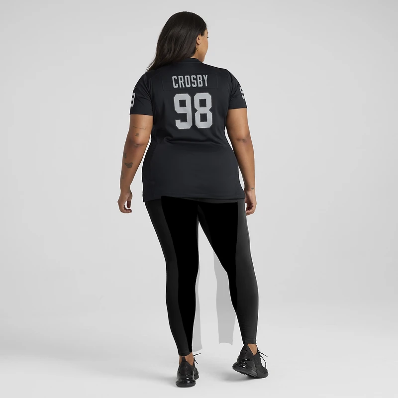 Women's Nike Maxx Crosby Black Las Vegas Raiders Jersey