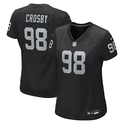 Women's Nike Maxx Crosby Black Las Vegas Raiders Jersey